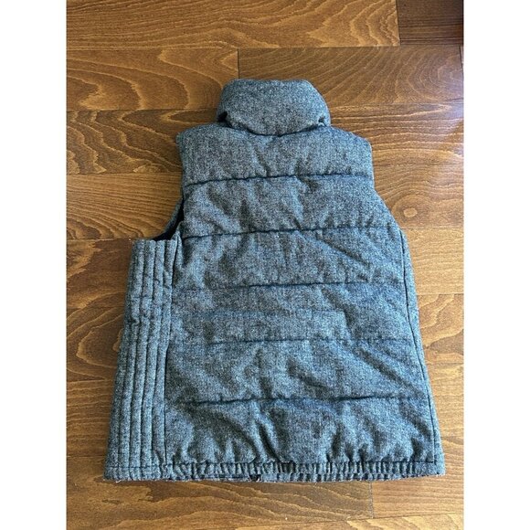 Old Navy Men’s Black/White Puffer Vest Sz L Full Zip Quilted Sleeveless Jacket - Picture 5 of 5